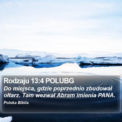 Rodzaju 13:4 POLUBG Bible Verse Image