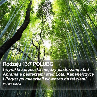 Rodzaju 13:7 POLUBG Bible Verse Image