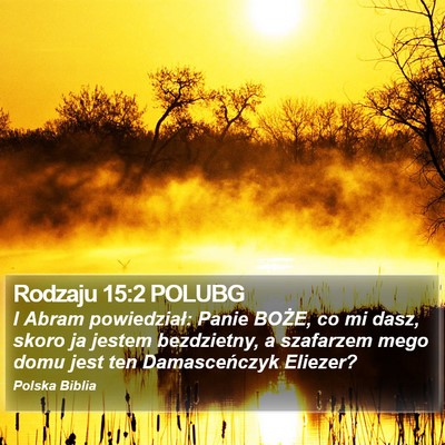 Rodzaju 15:2 POLUBG Bible Verse Image