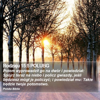 Rodzaju 15:5 POLUBG Bible Verse Image