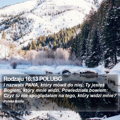 Rodzaju 16:13 POLUBG Bible Verse Image