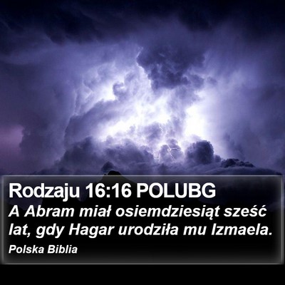 Rodzaju 16:16 POLUBG Bible Verse Image