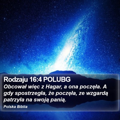 Rodzaju 16:4 POLUBG Bible Verse Image