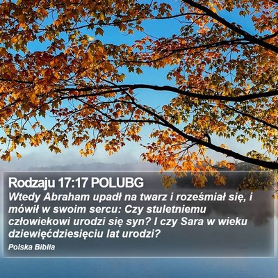 Rodzaju 17:17 POLUBG Bible Verse Image