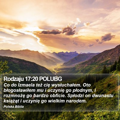 Rodzaju 17:20 POLUBG Bible Verse Image