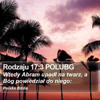 Rodzaju 17:3 POLUBG Bible Verse Image
