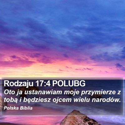 Rodzaju 17:4 POLUBG Bible Verse Image