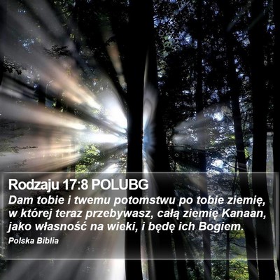 Rodzaju 17:8 POLUBG Bible Verse Image