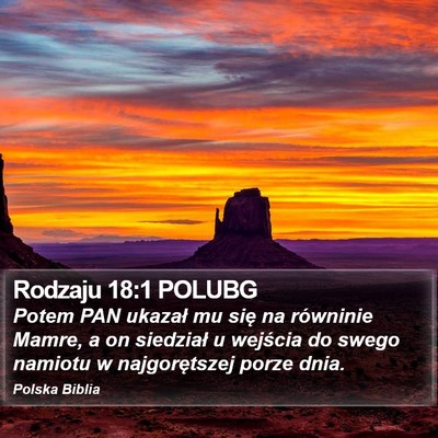 Rodzaju 18:1 POLUBG Bible Verse Image