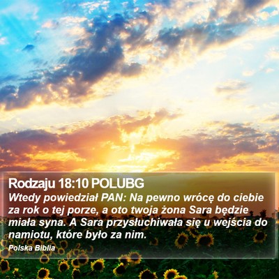 Rodzaju 18:10 POLUBG Bible Verse Image