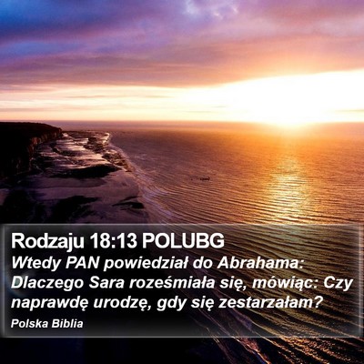 Rodzaju 18:13 POLUBG Bible Verse Image