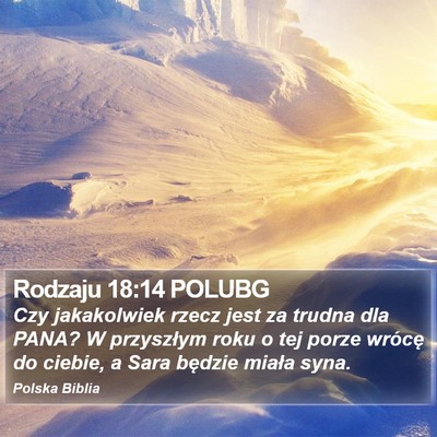 Rodzaju 18:14 POLUBG Bible Verse Image