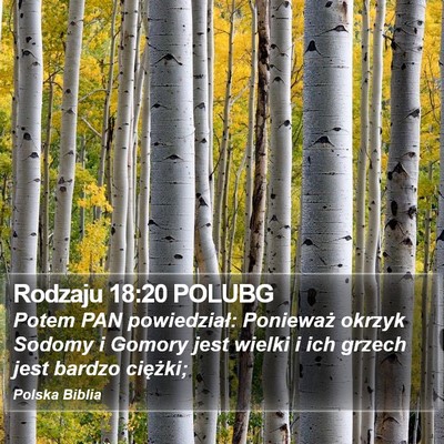 Rodzaju 18:20 POLUBG Bible Verse Image