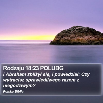 Rodzaju 18:23 POLUBG Bible Verse Image