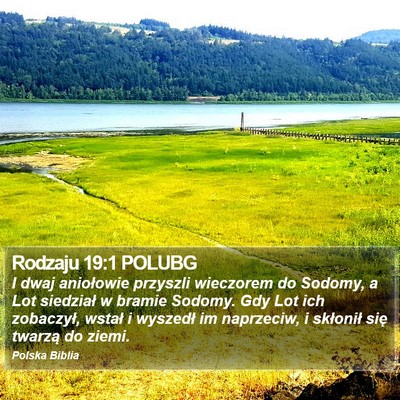 Rodzaju 19:1 POLUBG Bible Verse Image