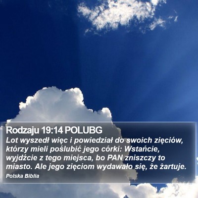 Rodzaju 19:14 POLUBG Bible Verse Image