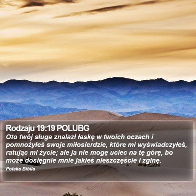 Rodzaju 19:19 POLUBG Bible Verse Image