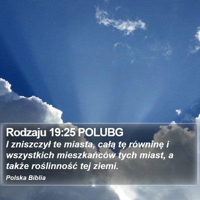 Rodzaju 19:25 POLUBG Bible Verse Image