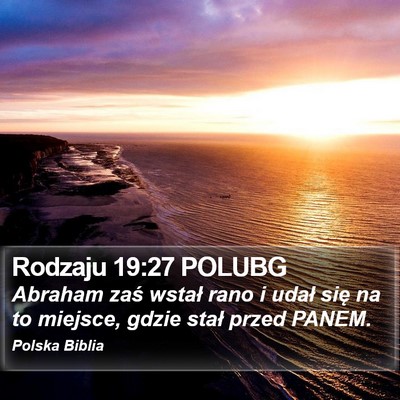 Rodzaju 19:27 POLUBG Bible Verse Image