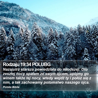 Rodzaju 19:34 POLUBG Bible Verse Image
