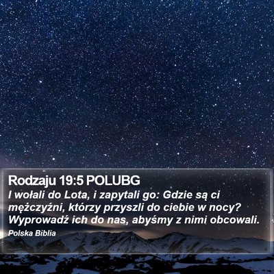 Rodzaju 19:5 POLUBG Bible Verse Image