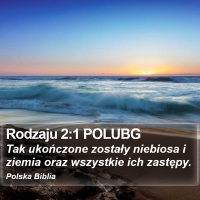 Rodzaju 2:1 POLUBG Bible Verse Image