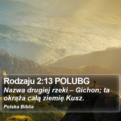 Rodzaju 2:13 POLUBG Bible Verse Image