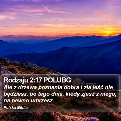 Rodzaju 2:17 POLUBG Bible Verse Image