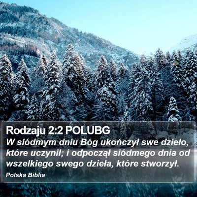 Rodzaju 2:2 POLUBG Bible Verse Image