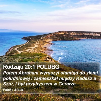 Rodzaju 20:1 POLUBG Bible Verse Image