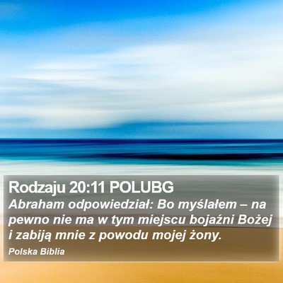 Rodzaju 20:11 POLUBG Bible Verse Image