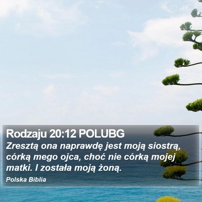 Rodzaju 20:12 POLUBG Bible Verse Image