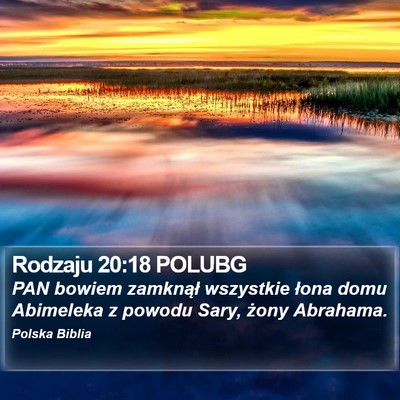 Rodzaju 20:18 POLUBG Bible Verse Image