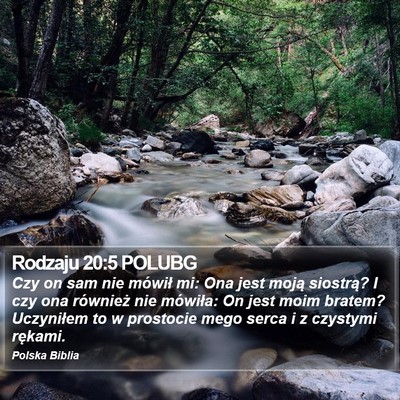 Rodzaju 20:5 POLUBG Bible Verse Image
