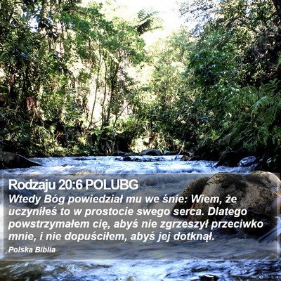 Rodzaju 20:6 POLUBG Bible Verse Image