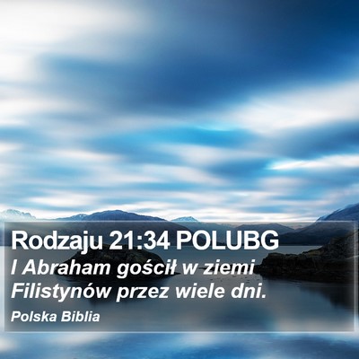 Rodzaju 21:34 POLUBG Bible Verse Image