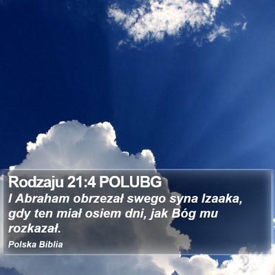 Rodzaju 21:4 POLUBG Bible Verse Image