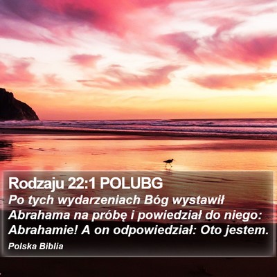 Rodzaju 22:1 POLUBG Bible Verse Image