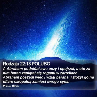 Rodzaju 22:13 POLUBG Bible Verse Image