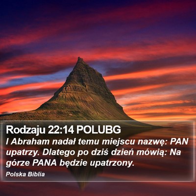 Rodzaju 22:14 POLUBG Bible Verse Image