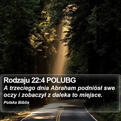 Rodzaju 22:4 POLUBG Bible Verse Image