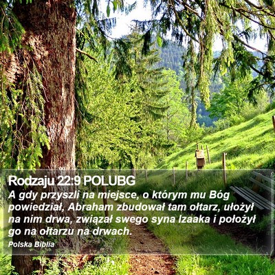 Rodzaju 22:9 POLUBG Bible Verse Image
