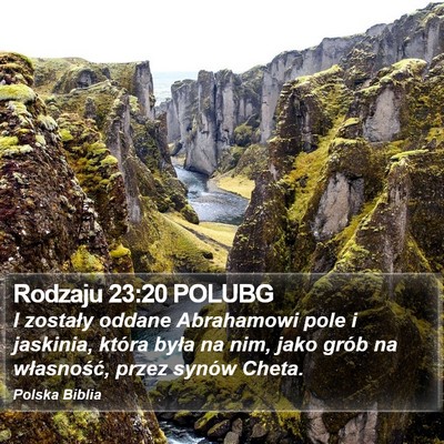 Rodzaju 23:20 POLUBG Bible Verse Image