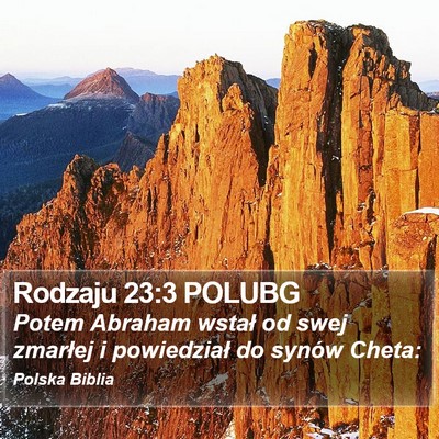 Rodzaju 23:3 POLUBG Bible Verse Image