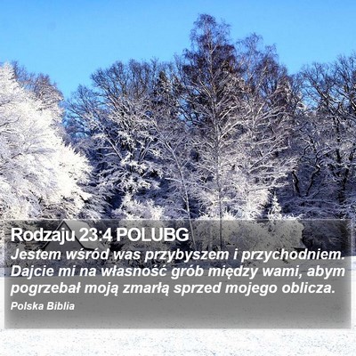 Rodzaju 23:4 POLUBG Bible Verse Image