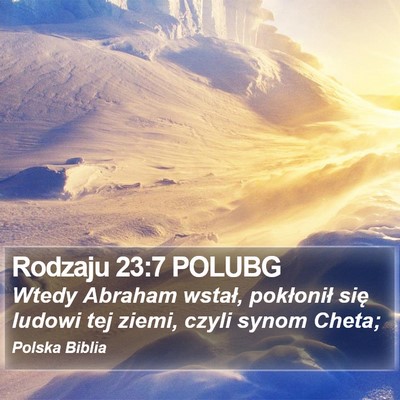 Rodzaju 23:7 POLUBG Bible Verse Image