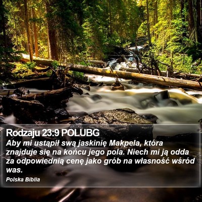 Rodzaju 23:9 POLUBG Bible Verse Image