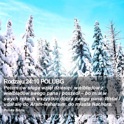 Rodzaju 24:10 POLUBG Bible Verse Image