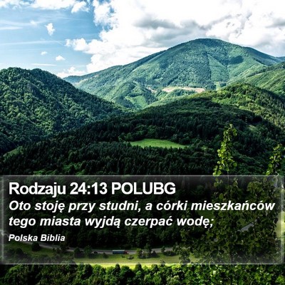 Rodzaju 24:13 POLUBG Bible Verse Image
