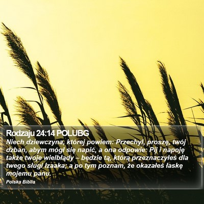 Rodzaju 24:14 POLUBG Bible Verse Image